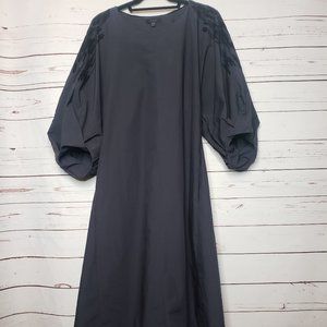 COS Black A-Line Midi Dress